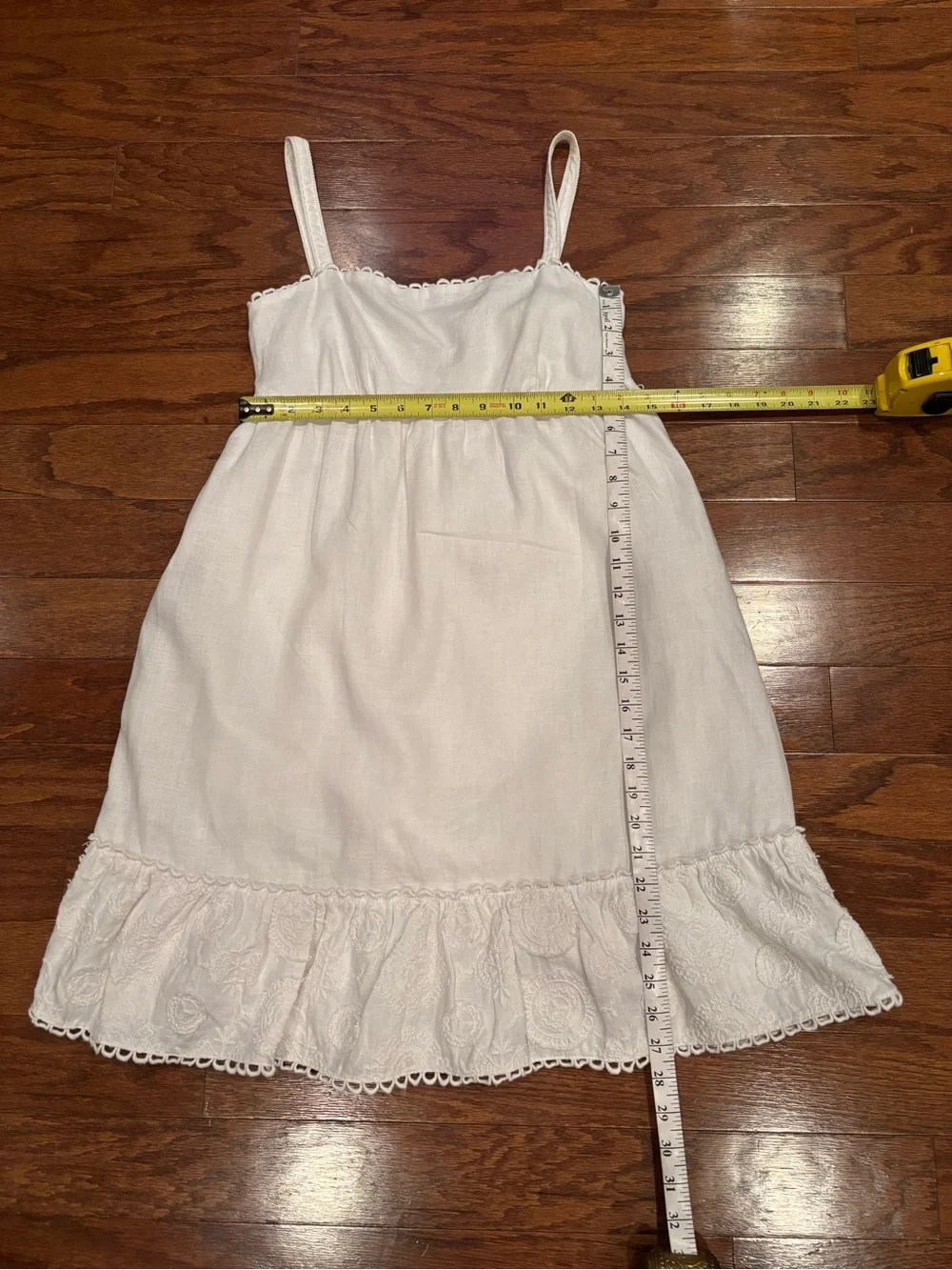 Juicy Couture White Lace-Trim Cotton Slip